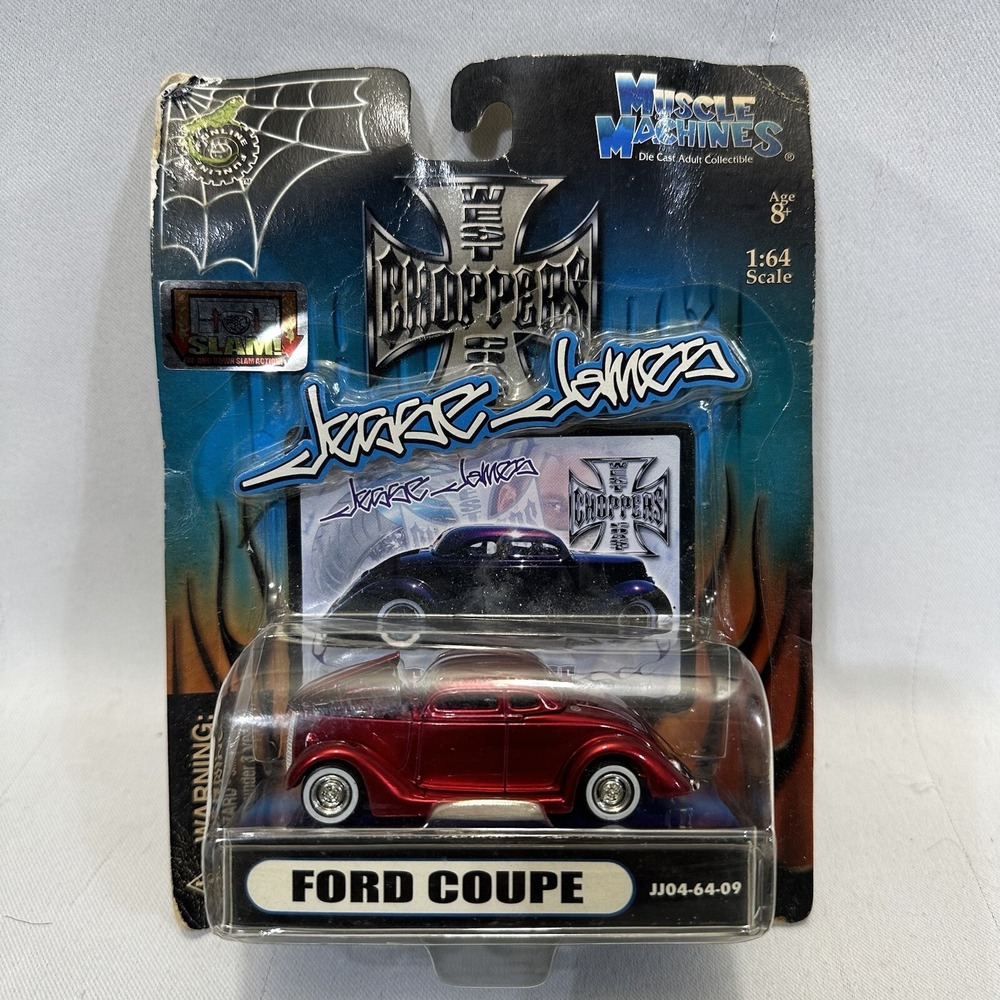 Muscle Machines Die Cast JESSE JAMES West Coast Choppers JJ04-64-09 FORD COUPE